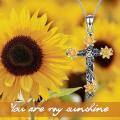 TOUPOP Sterling Silver Cross Jewelry Necklace Gift For Women-0-2
