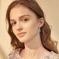 wholesale 925 Sterling Silver Music Note Teardrop Dangle Earrings Wholesale With Cubic Zirconia-0-2