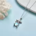 wholesale 925 Sterling Silver Moonstone Pendant - Cute Cow Design Necklaces Wholesale for Women's  Ideas-0-2