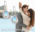 wholesale 925 Sterling Silver Teardrop Earrings w/ Moonstone & Amethyst Accents-0-1