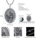 wholesale 925 Sterling Silver St Joseph Pendant Necklace Catholic s for Men & Women-0-1