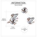 wholesale 925 Sterling Silver Armadillo Earrings-0-4