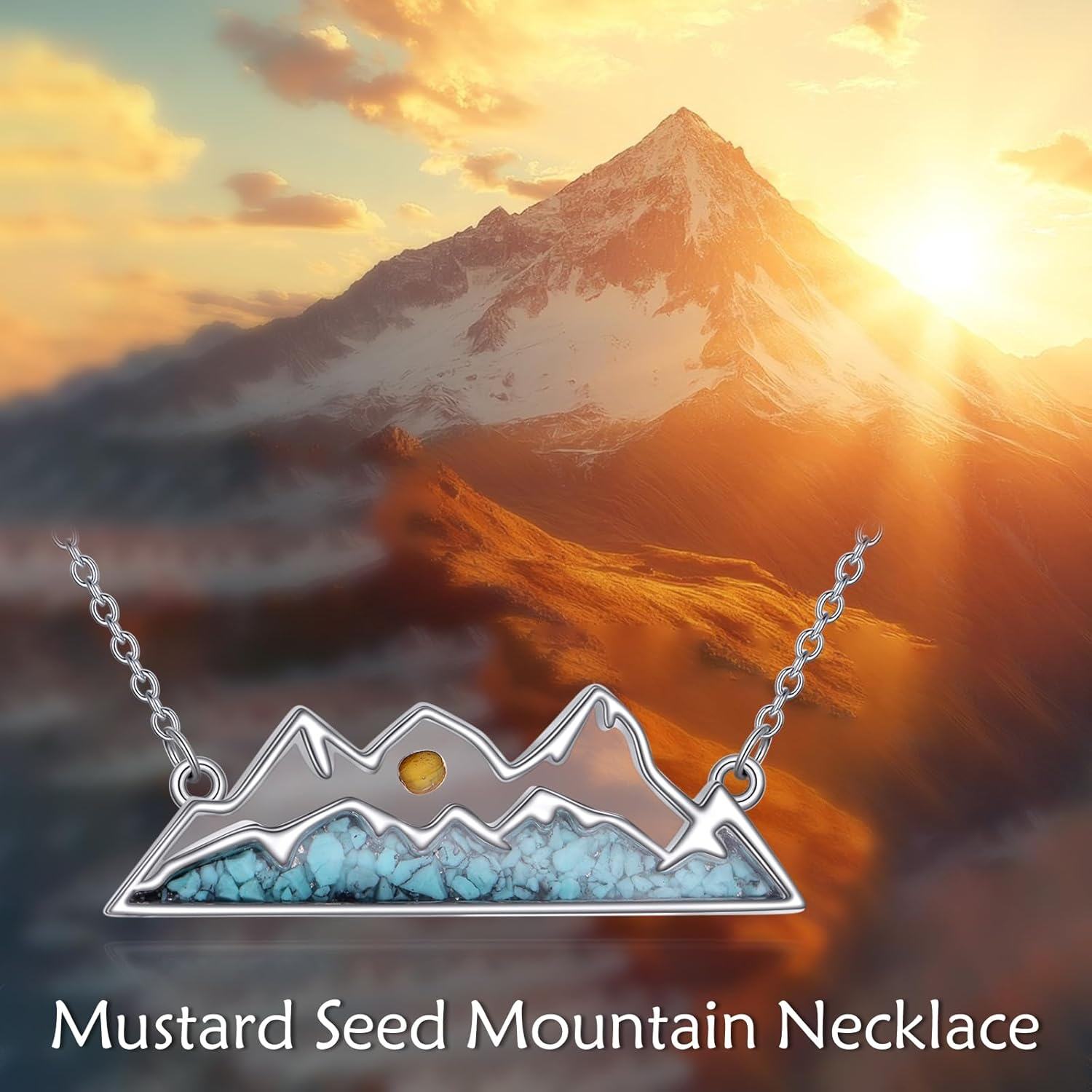 Sterling Silver Mustard Seed Faith Necklace for Women Christian Jewelry Gift-0-5