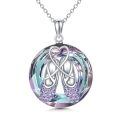 TOUPOP Sterling Silver Crystal Ballerina Necklace Ballet Dance Recital Gift-0-0