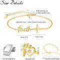 wholesale Gold 925 Sterling Silver Mustard Seed Faith Bracelet with Christian Cross and Heart Charm for Women-0-1