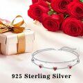wholesale Sterling Silver Birthstone Heart Anklet Bracelets for Women Mom Wife GF-0-1