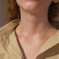 wholesale 14k Gold Horse Heart Pendant Necklace Wholesale With Cubic Zirconia Detailing-0-4