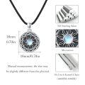 wholesale 925 Sterling Silver Necklace Locket Pendant With Moonstone And Photo Display-0-3