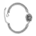 wholesale 925 Sterling Silver Saint Gerard Medal Charm Bracelet with Box Chain for Men Women Boys Girls (Adjustable)-0-0