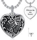 wholesale TOUPOP Butterfly Urn Necklace For Ashes 925 Sterling Silver Heart Cremation Jewelry For Ashes Heart Butterfly Keepsake Necklace For Ashes Memorial Gifts For Women Men -0-0