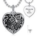 TOUPOP Sterling Silver & Stone Butterfly Urn Necklace For Ashes Memorial Jewelry-0-0