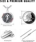 wholesale 925 Sterling Silver  Football Player Sports Charm Necklace-0-5