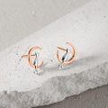 wholesale 925 Sterling Silver Cat and Crescent Moon Stud Earrings for Women-0-13