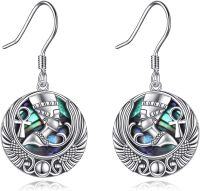 wholesale 925 Sterling Silver & Hypoallergenic Nefertiti Queen Earrings 1.2 Elegant Gift-Nefertiti
