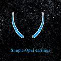 wholesale 925 Sterling Silver White Opal Curved Ear Climber Non-Hypoallergenic Crawler Earrings for Women Girls Gifts Jewelry 4cm Long-0-10