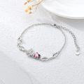 wholesale  Sterling Silver Crystal Butterfly Bracelet for Women Teens -0-3