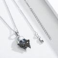 wholesale 925 Sterling Silver Butterfly & Rose Skull Pendant Gothic Necklace for Women and Men-0-1