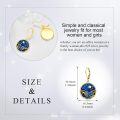 wholesale 925 Sterling Silver Starry Night Sky Leverback Dangle Earrings-0-4