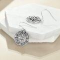 wholesale 925 Sterling Silver Celtic Knot Compass Dangle Drop Earrings Jewelry-0-3