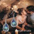 wholesale 925 Sterling Silver Bohemian Abalone Shell Earrings for Women, Tarnish-Resistant, 1.32 Drop, Gift Ready-0-5