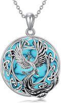 wholesale Phoenix Necklace Phoenix Jewelry For Women S925 Sterling Silver Celtic Phoenix Rising Phoenix Necklace For Women -0-0