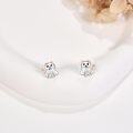 wholesale 925 Sterling Silver Cat Ghost Stud Earrings for Women and Girls - Cute Animal Jewelry Accessories-0-3