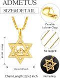 wholesale Gold 925 Sterling Silver Star of David Necklace with Jude Pendant - Jewish  for Men-0-1
