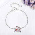 wholesale 925 Sterling Silver Red Cardinal Bird Charm Bracelet - Mothers Day Gift for Her-0-3