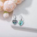 wholesale 925 Sterling Silver Abalone Shell Dragonfly Heart Drop Dangle Lever Back Earrings Gift for Her-0-3