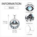 wholesale 925 Sterling Silver Gothic Moth & Moon Pendant Necklace for Women-0-10
