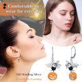 wholesale 925 Sterling Silver Bat & Pumpkin Halloween Drop Earrings Gift for Her-0-2