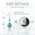 wholesale 925 Sterling Silver Turquoise Teardrop Butterfly Cross Owl Daisy Drop Earrings-0-3