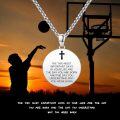 wholesale 925 Sterling Silver  Basketball Player Sports Pendant Necklace-0-1