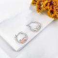 wholesale 925 Sterling Silver Otter Hoop Earrings - Adorable Gifts for Her Him-0-1