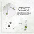 wholesale 925 Sterling Silver Green Turquoise Drop Earrings Platinum Plated Twisted Swirl Jewelry For Women-0-4