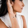 wholesale 925 Sterling Silver Cat 100 Languages I Love You Projection Bracelet-0-3