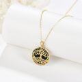 wholesale 14K Gold Onyx Tree of Life Pendant Necklace for Women - Family Wisdom s-0-1