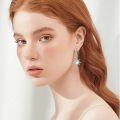 wholesale 925 Sterling Silver Starburst Moonstone Dangle Earrings - Celestial s for Her-0-4