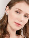 wholesale 925 Sterling Silver Turquoise & CZ Star Ear Climber Earrings for Women Girls  Anniversary Engagement Christmas Birthdays-0-2