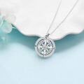wholesale 925 Sterling Silver Cubic Zirconia Compass Necklace Never Lose Your Way Graduation Gift for Women-0-2