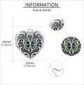 wholesale 925 Sterling Silver Butterfly Heart Photo Frame Pendant Necklace for Women-0-4