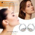 wholesale 925 Sterling Silver Koala Bear Sleeping in Nest Hoop Earrings - Adorable Gift for Her-0-2