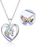 wholesale TOUPOP S925 Sterling Silver Heart Lockets Necklace That Holds Pictures Jewelry For Women Photo Pendant Necklace For Birthday Gifts -0-0