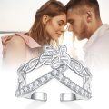 wholesale Sterling Silver Celtic Knot Rings Women Irish Adjustable Open Spiritual Jewelry Irish Gifts-0-5