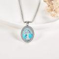 wholesale Sterling Silver Greek Key Tree of Life Pendant Necklace for Women Men-0-14