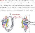 wholesale 925 Sterling Silver Unicorn Huggie Hoop Earrings for Women Colorful Enamel Animal Ear Cuff  Ideas-0-5