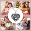TOUPOP Sterling Silver & Crystal Sweet 16 Birthday Photo Locket Necklace-0-1