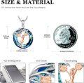 wholesale 925 Sterling Silver Blue Crystal Cheerleader Sports Theme Tree of Life Pendant Necklace for Women-0-3