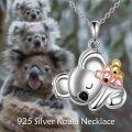 wholesale 925 Sterling Silver Koala and Friends Charm Necklace for Women-0-2
