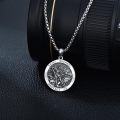 wholesale 925 Sterling Silver Saint Michael Pendant Necklace for Men Women Protection  45cm Chain Length-0-3